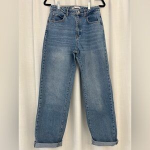 Zara Boyfriend Jeans - Medium Blue Wash